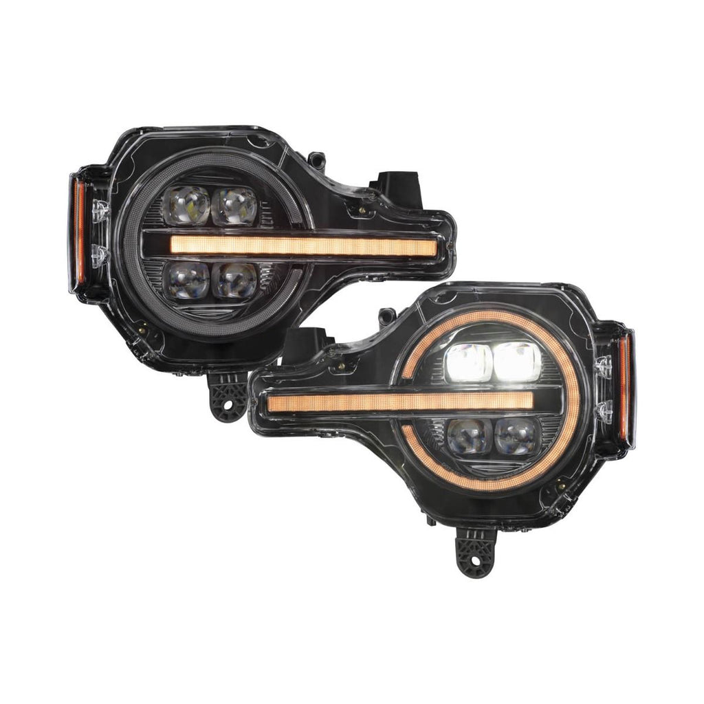 2022 2024 Ford Bronco Raptor LED Projector Headlights (Pair) Dapper