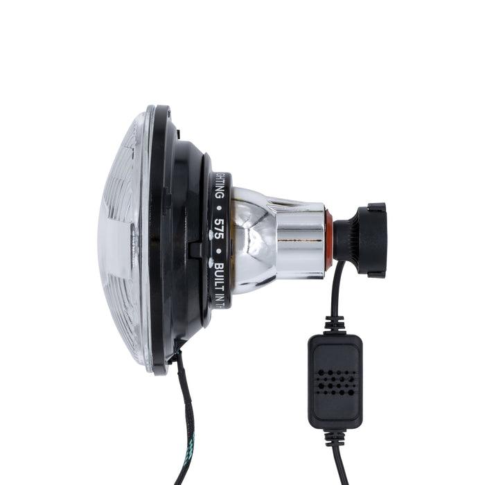 High/Low Beam Black 30W LED 575 with HDR RGB Halo with Original Glass