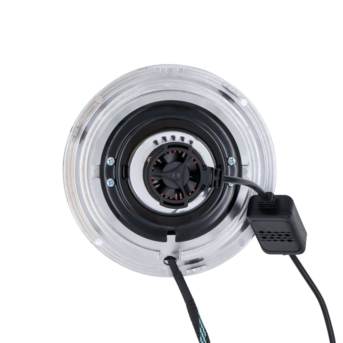 High/Low Beam Chrome 30W LED 575 with HDR Smoked RGB Halo with Original Glass